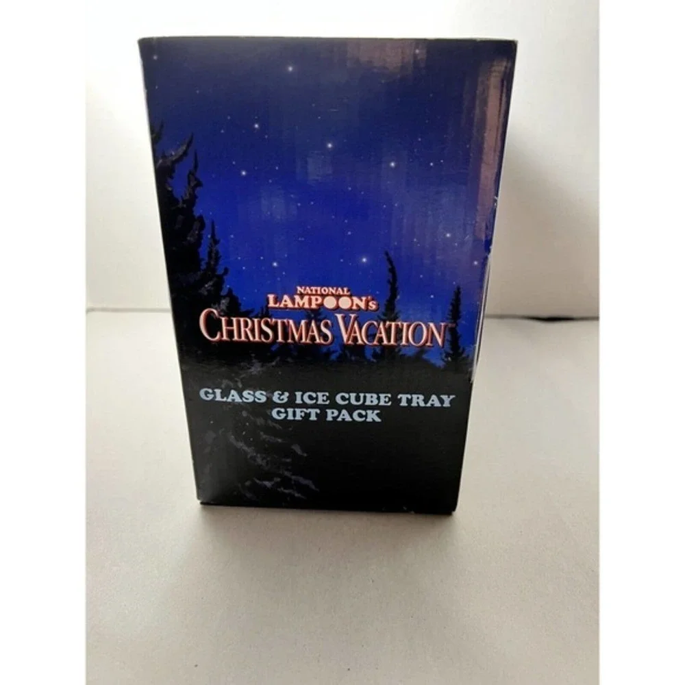 National Lampoon's Christmas Vacation Glass & Ice Cube Tray Combo Pack NIB